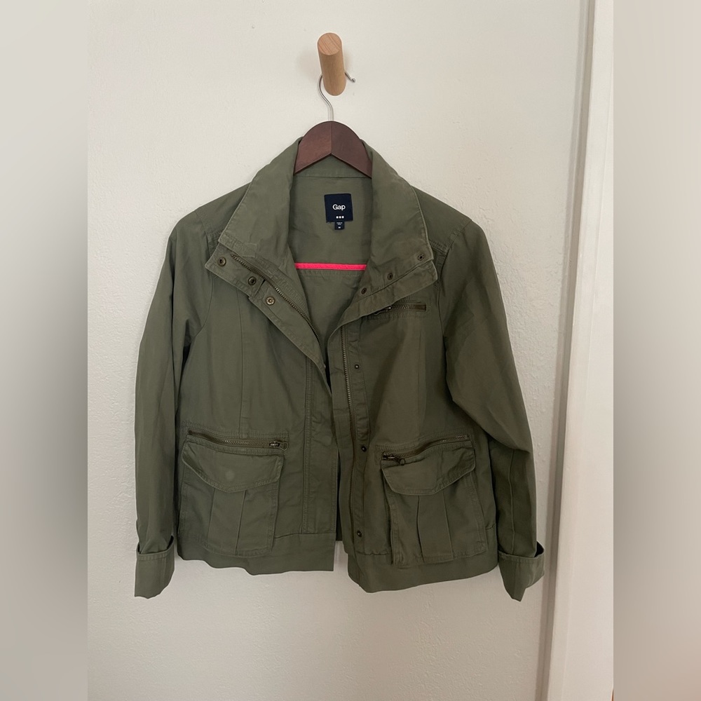 Gap Army Green Jacket - image 5